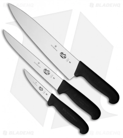 Victorinox Fibrox 3-Piece Kitchen Knife Set Black VN510533X1 1 Victorinox Fibrox 3-Piece Kitchen Knife Set Black VN510533X1
