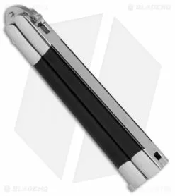 Vintage Bali-Song USA Butterfly Knife W/ Black Micarta (4.1" Dagger) -Outlet Kitchen Knives Store Vintage Bali Song USA Butterfly Knife Black Micarta Dagger BHQ 75541 jr side