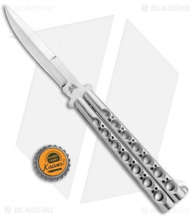 Vintage Bali-Song USA Jody Samson Butterfly Knife Stainless (4.1"Satin) 5 Vintage Bali-Song USA Jody Samson Butterfly Knife Stainless (4.1"Satin) - Image 5