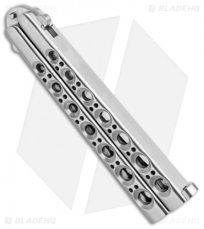 Vintage Bali-Song USA Jody Samson Butterfly Knife Stainless (4.1"Satin) 3 Vintage Bali-Song USA Jody Samson Butterfly Knife Stainless (4.1"Satin) - Image 3