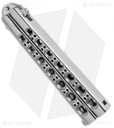 Vintage Bali-Song USA Jody Samson Butterfly Knife Stainless (4.1"Satin) 2 Vintage Bali-Song USA Jody Samson Butterfly Knife Stainless (4.1"Satin) - Image 2