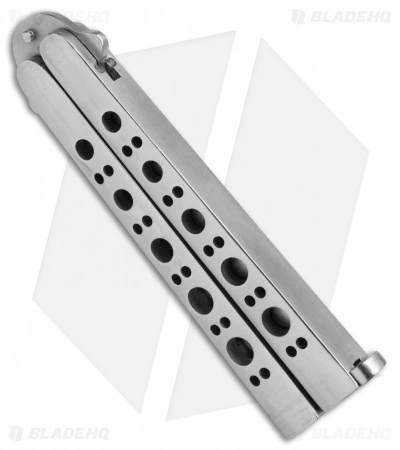 Vintage Bali-Song USA PC11 Tanto Butterfly Knife (3.3" Satin) 2 Vintage Bali-Song USA PC11 Tanto Butterfly Knife (3.3" Satin) - Image 2