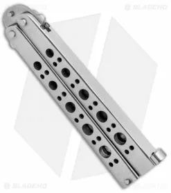 Vintage Pacific Cutlery Model 10 Balisong (3.3" Satin) 7 Vintage Pacific Cutlery Model 10 Balisong (3.3" Satin) -Outlet Kitchen Knives Store Vintage Pacific Cutlery Model 10 Balisong Satin BHQ 100888 jr side