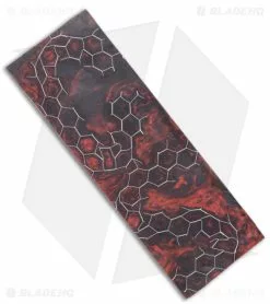 Voodoo Resins "Devil's Cut" Kraken Core Scale Blank -Outlet Kitchen Knives Store Voodoo Resins Devils Cut in Kraken Core Scale Blank Actual BHQ 176166 jr side 2