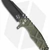 Wander Tactical Mistral Bar Lock Knife Green Micarta (3.5" Black DLC)