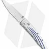 William Henry Lancet Vanguard Plunge Lock Knife Titanium Sapphire (2.6" Satin)