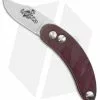 Woods Monkey By LT. Wright Banana Peel Clip Point 1/4 Red Micarta (2.5" Satin)
