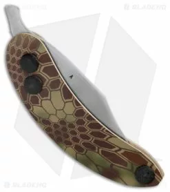 Woodsmonkey Woods Monkey By LT. Wright Banana Peel CP Kryptek Mandrake Kydex (2.5" Satin) -Outlet Kitchen Knives Store Woodsmonkey Banana Peel LT Wright Kryptek Mandrake Kydex CP BHQ 174148 jr side