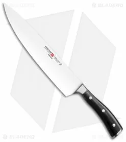 Wusthof Classic Ikon 10" Large Chef's/Cook's Kitchen Knife Black Polymer