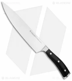 Wusthof Classic Ikon 9" Cook's/Chef's Kitchen Knife Black Polymer