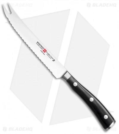 Wusthof Classic Ikon 5" Tomato Kitchen Knife Black Polymer 1 Wusthof Classic Ikon 5" Tomato Kitchen Knife Black Polymer