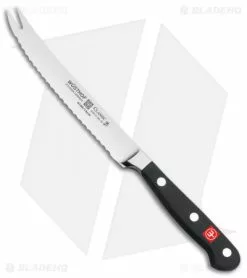 Wusthof Classic 5" Serrated Tomato Kitchen Knife Black Polymer