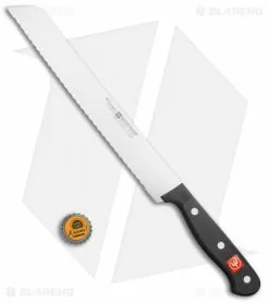 Wusthof Gourmet 9" Bread Knife Black (9" Satin Serrated) -Outlet Kitchen Knives Store Wusthof Gourmet 9in Bread Knife Black Satin Serr BHQ 114536 jr bottlecap