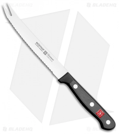 Wusthof Gourmet Tomato Knife Black (5" Satin Serrated) 1 Wusthof Gourmet Tomato Knife Black (5" Satin Serrated)