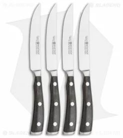 Wusthof Ikon 4-Piece Steak Knife Set W/ Walnut Chest