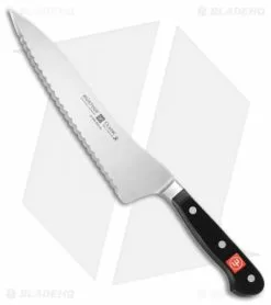 Wusthof Classic 8" Offset Deli Kitchen Knife Black Polymer