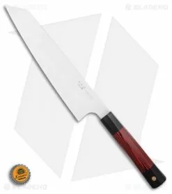 Xin Cutlery Xincare 9" Kiritsuke Chef's Kitchen Knife Black/Red G10 -Outlet Kitchen Knives Store XIN Cutlery Japanese Style Chef Knife Black Blue G 10 Satin 8.3 BHQ 123456 LS Bottlecap