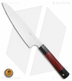 Xin Cutlery Xincare 7.5" Kiritsuke Chef's Kitchen Knife Black/Red G10 -Outlet Kitchen Knives Store XIN Cutlery Japanese Style Chef Knife Black White G 10 Satin 7 BHQ 123458 LS Bottleacp