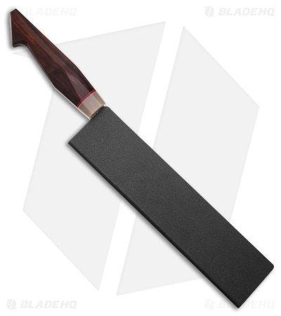 Xin Cutlery Multangular 9" Kitchen Knife Rosewood/Buffalo Horn Dam. Acid Etch 4 Xin Cutlery Multangular 9" Kitchen Knife Rosewood/Buffalo Horn Dam. Acid Etch - Image 4