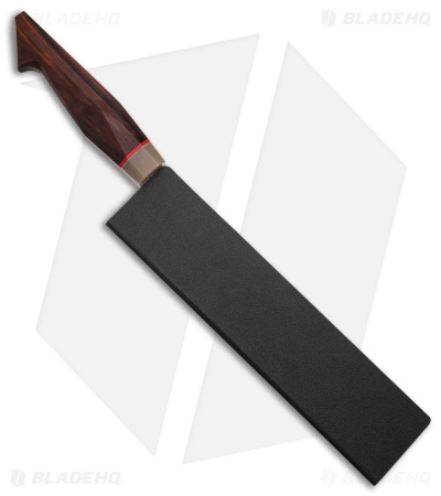Xin Cutlery Multangular 9" Kitchen Knife Rosewood/Buffalo Horn Mirror Dam. 4 Xin Cutlery Multangular 9" Kitchen Knife Rosewood/Buffalo Horn Mirror Dam. - Image 4