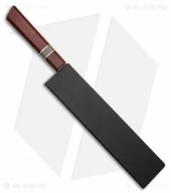 Xin Cutlery Octagonal 9" Chef's Knife Rosewood/Buffalo Horn Dam. Mirror -Outlet Kitchen Knives Store Xin Cutlery Octagon 9in KK Mirror Polish Rosewood Buffalo horn Nickel BHQ 139525 td sheath