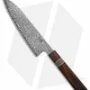 Xin Cutlery Octagonal 9" Chef's Knife Rosewood/Buffalo Horn Dam. Acid Etch