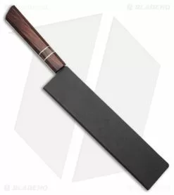 Xin Cutlery Octagonal 9" Chef's Knife Rosewood/Buffalo Horn Dam. Acid Etch -Outlet Kitchen Knives Store Xin Cutlery Octagonal 9in Kitchen Knife Acid Etch Rosewood Buffalo Horn Nickel BHQ 139528 td sheath 2