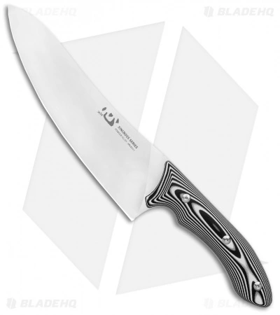 Xin Cutlery XinCross 8" Tactical Chef Knife Black/White G-10 (Satin) 1 Xin Cutlery XinCross 8" Tactical Chef Knife Black/White G-10 (Satin)