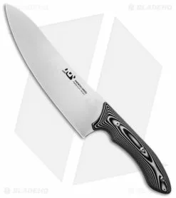 Xin Cutlery XinCross 8" Tactical Chef Knife Black/White G-10 (Stonewash)