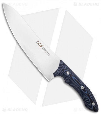 Xin Cutlery XinCross 8" Tactical Chef Knife Black/Blue G-10 (Stonewash) 1 Xin Cutlery XinCross 8" Tactical Chef Knife Black/Blue G-10 (Stonewash)