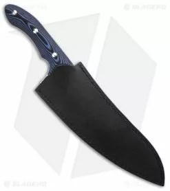 Xin Cutlery XinCross 8" Tactical Chef Knife Black/Blue G-10 (Satin) -Outlet Kitchen Knives Store Xin Cutlery XinCross Tactical Chef Knife BHQ 137702 td sheath side
