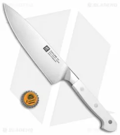 Zwilling J.A. Henckels Zwilling Pro Le Blanc 7" Chef's Kitchen Knife White Three Pin -Outlet Kitchen Knives Store Zwiling Pro Le Blanc Slim 7in Chefs Knife BHQ 134430 td size