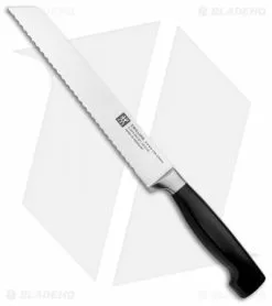 Zwilling J.A. Henckels Zwilling Four Star 8" Bread Kitchen Knife Black Polymer
