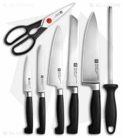 Zwilling J.A. Henckels Zwilling Four Star 8-Piece Anniversary Kitchen Knife Block Set