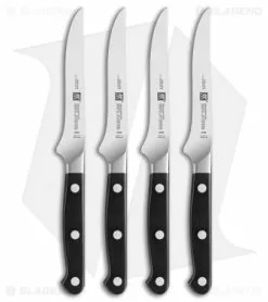 Zwilling Pro 4-Piece Steak Knife Kitchen Set (4.4" Satin)