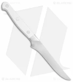 Zwilling Pro Le Blanc 4-Piece Steak Knife Set (4.4" Satin) -Outlet Kitchen Knives Store Zwilling Pro Le Blac 4 Piece Steak Knife Set BHQ 136325 jr side