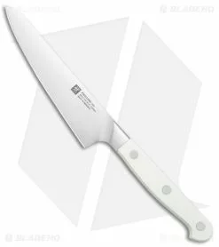 Zwilling Pro Le Blanc 7-Piece Kitchen Knife Block Set -Outlet Kitchen Knives Store Zwilling Pro Le Blanc 7 Piece Knife Block Set BHQ 136326 jr slicing