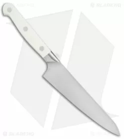 Zwilling Pro Le Blanc 7-Piece Kitchen Knife Block Set -Outlet Kitchen Knives Store Zwilling Pro Le Blanc 7 Piece Knife Block Set BHQ 136326 jr slicing side