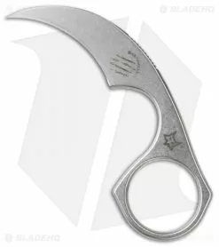Bastinelli Creations Bastinelli Diagnostic Karambit Fixed Blade Neck Knife Stonewash (1.5" Stonewash)