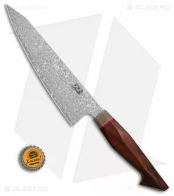 Xin Cutlery Multangular 9" Kitchen Knife Rosewood/Buffalo Horn Mirror Dam. 9 Xin Cutlery Multangular 9" Kitchen Knife Rosewood/Buffalo Horn Mirror Dam. -Outlet Kitchen Knives Store bhq 139522 td size