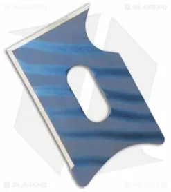 Gray Precision Rhino Titanium Credit Card Knife (Two-Tone Blue)