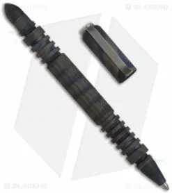 Hinderer Knives Titanium Investigator Pen (Flamed) -Outlet Kitchen Knives Store hinderer investigator pen titanium swirl open