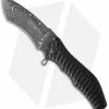 HTM Knives HTM Darrel Ralph Gun Hammer Radian Spring Assisted Knife Black (3.5" Damascus)