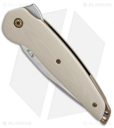 Les Voorhies Faisil Yamin Supernova Liner Lock Knife Tan G-10 (3.5" Satin) 1/15 2 Les Voorhies Faisil Yamin Supernova Liner Lock Knife Tan G-10 (3.5" Satin) 1/15 - Image 2