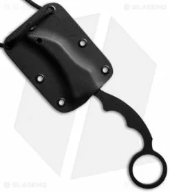 Max Venom DMaX Fighter Karambit Neck Knife + Aluminum Trainer Combo (2.5" Black) -Outlet Kitchen Knives Store max venom dmax sheath