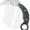 Mil-Tac Knives Jerry Hossom Kerambitch Karambit Knife Black/Grey (3.25" Satin)