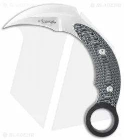 Mil-Tac Jerry Hossom Karambit Fixed Blade Black/Gray G-10 (3.25" Satin)