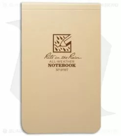 Rite In The Rain Top Bound Memo 3.25" X 5.25" Notebook (Tan) #978T