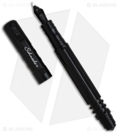 Schrade Tactical Pen & Defense Tool - Black (Fountain & Rolling Ball) SCPEN3BK 1 Schrade Tactical Pen & Defense Tool - Black (Fountain & Rolling Ball) SCPEN3BK