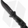 Scorpion Knives Overt Pathfinder Knife Fixed Blade (5" Black Plain)